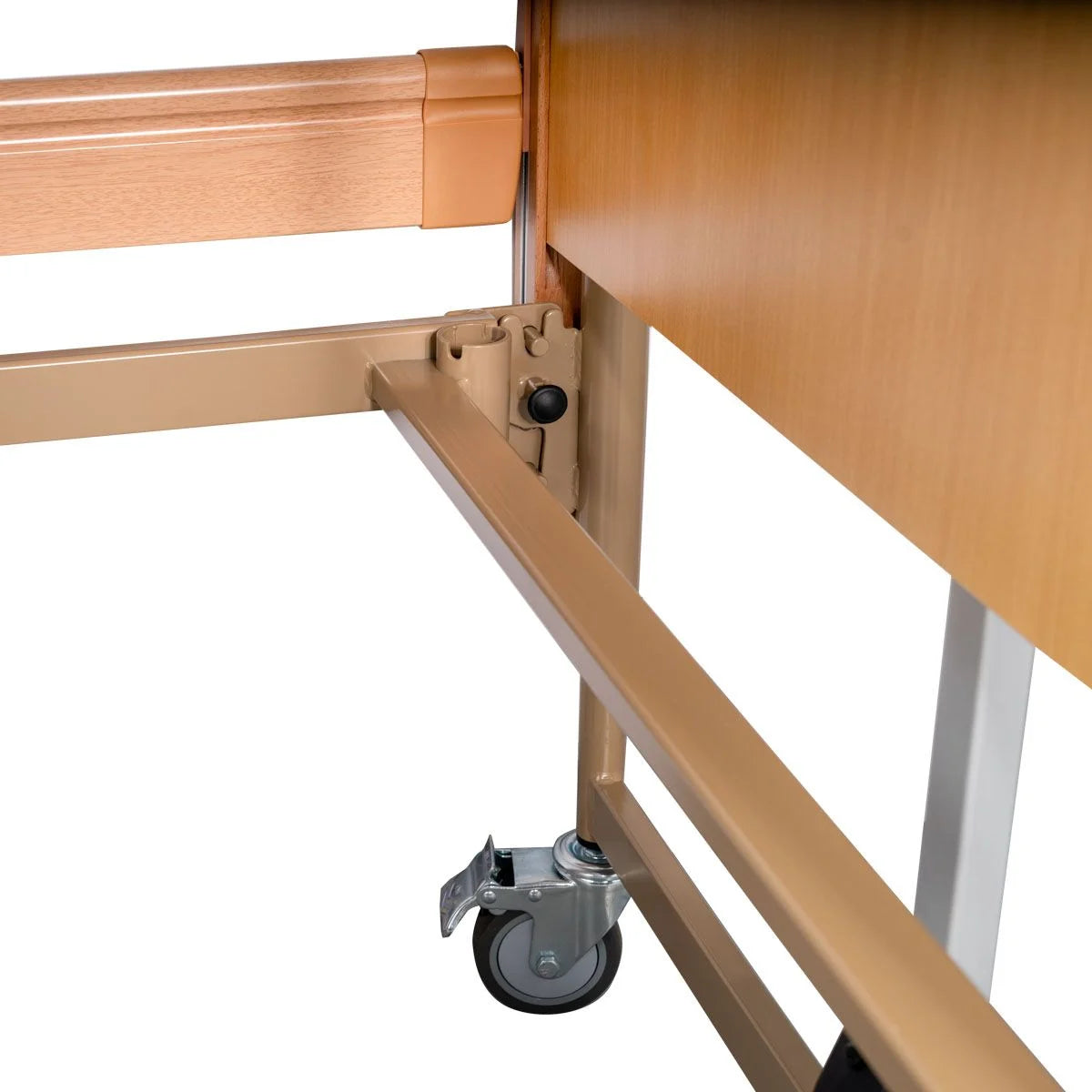 Ausilium Virgo Letto Ospedaliero Elettrico Pieghevole Metallo Legno Ruote Freni Elevazione Elettrica