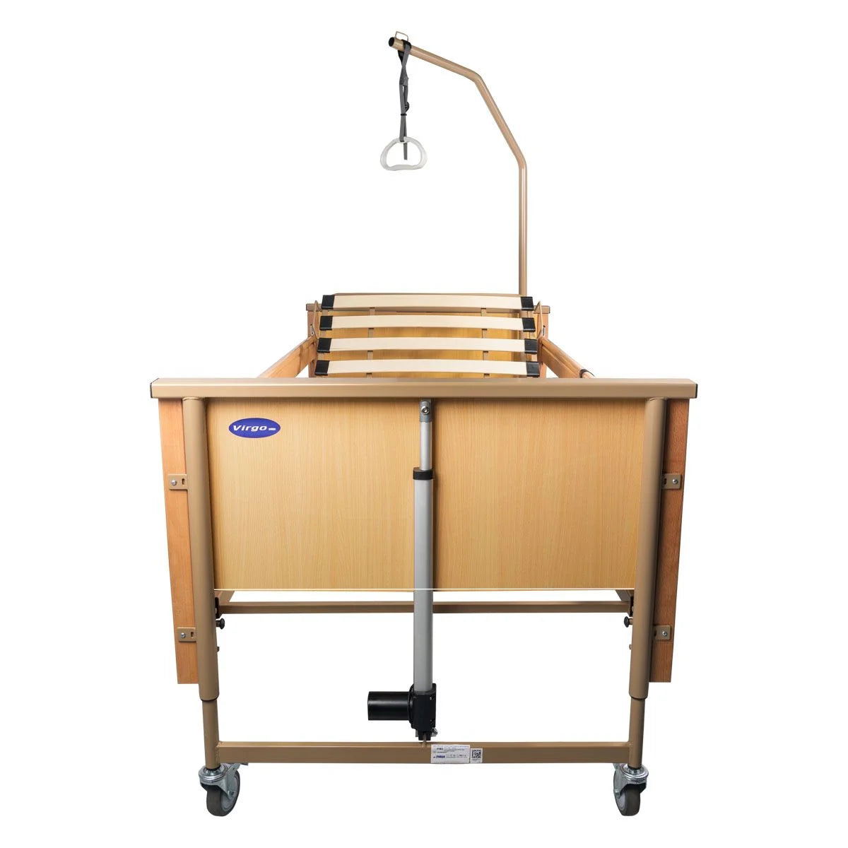 Ausilium Virgo Letto Ospedaliero Elettrico Pieghevole Metallo Legno Ruote Freni Elevazione Elettrica