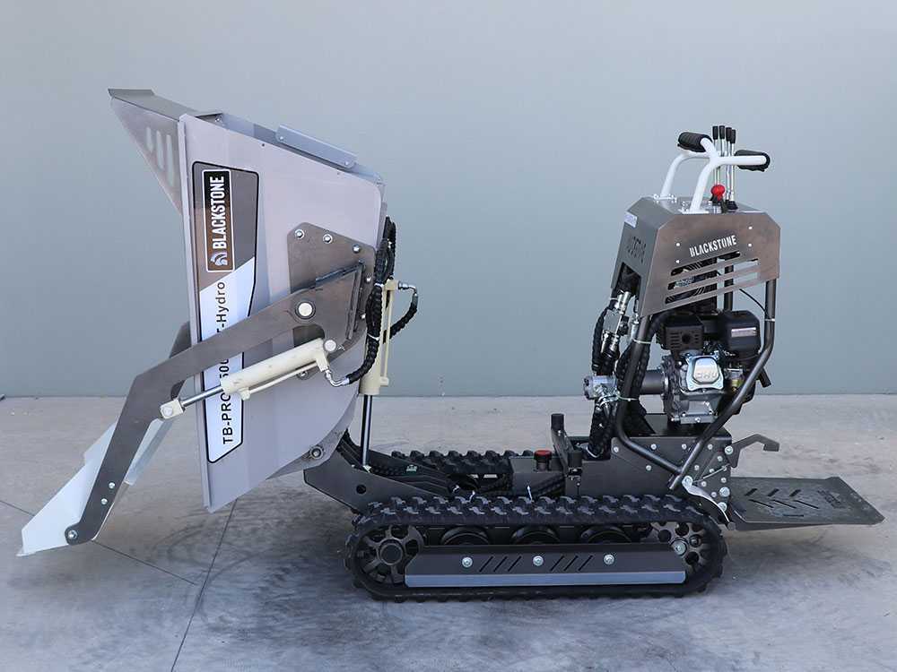 Blackstone TB-PRO 5500 DLT-Hydro - Motocarriola cingolata cassone dumper idraulico 500Kg