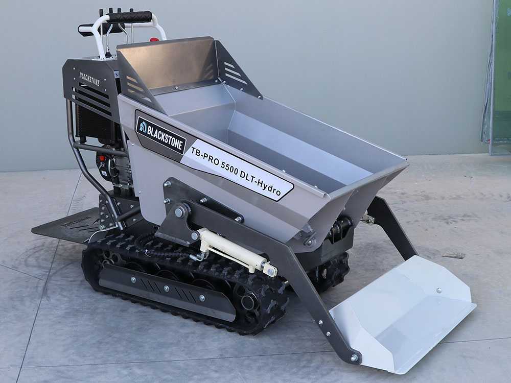 Blackstone TB-PRO 5500 DLT-Hydro - Motocarriola cingolata cassone dumper idraulico 500Kg