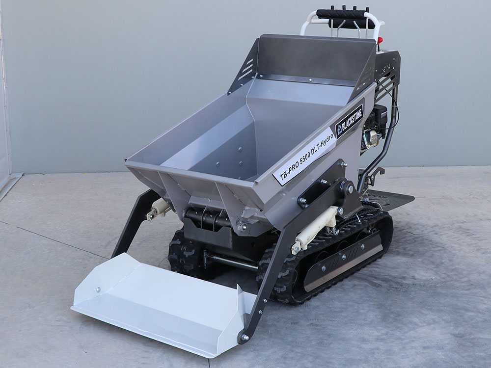 Blackstone TB-PRO 5500 DLT-Hydro - Motocarriola cingolata cassone dumper idraulico 500Kg