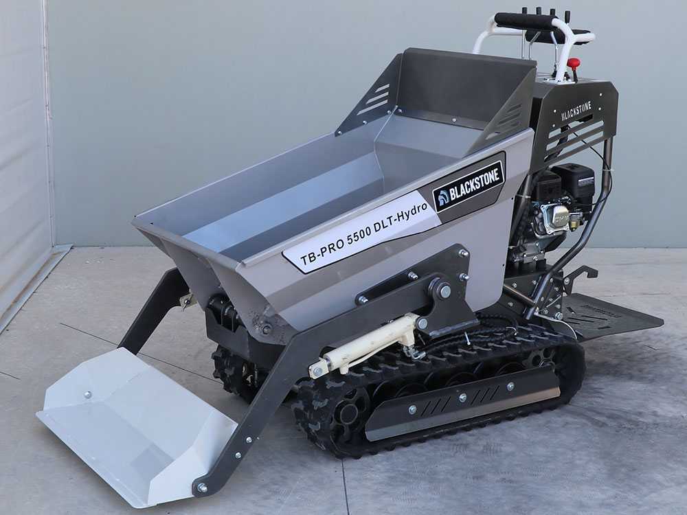 Blackstone TB-PRO 5500 DLT-Hydro - Motocarriola cingolata cassone dumper idraulico 500Kg