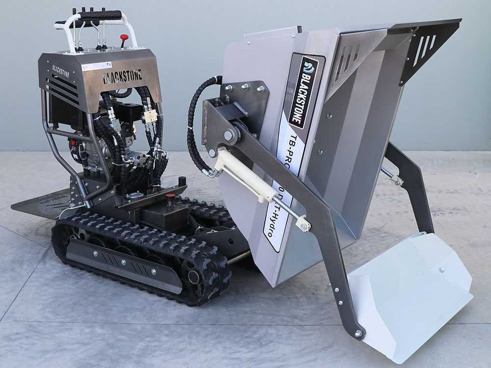 Blackstone TB-PRO 5500 DLT-Hydro - Motocarriola cingolata cassone dumper idraulico 500Kg