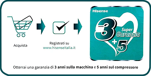 Climatizzatore Hisense Easy Smart 12000 btu Wi-Fi CA35MR0BG + CA35MR0BW
