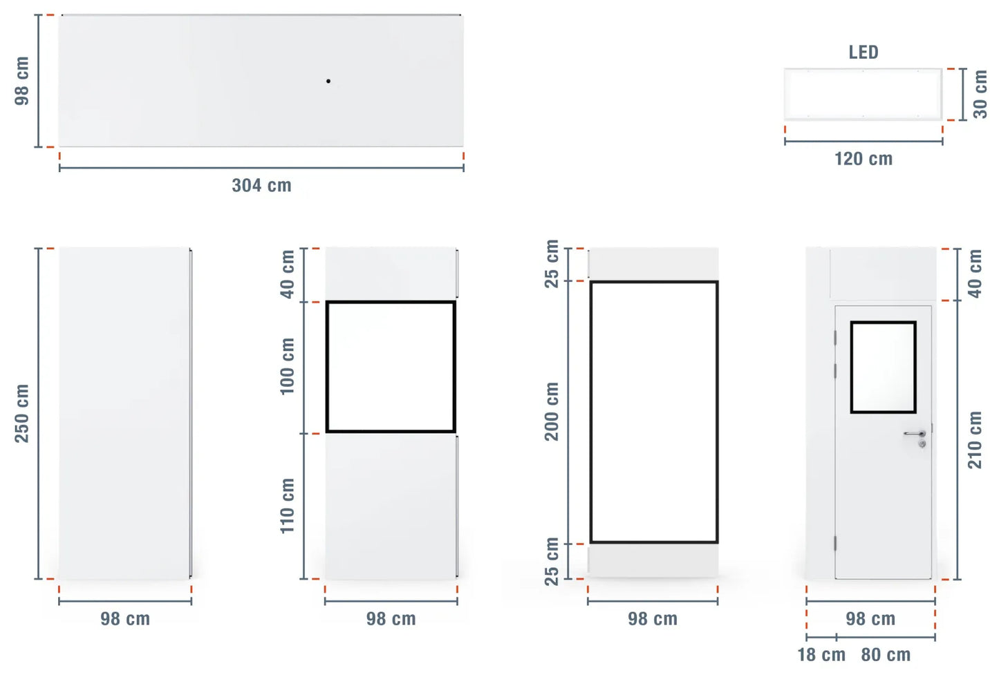 Contenitore Ufficio Standard 6,00 × 2,43 m