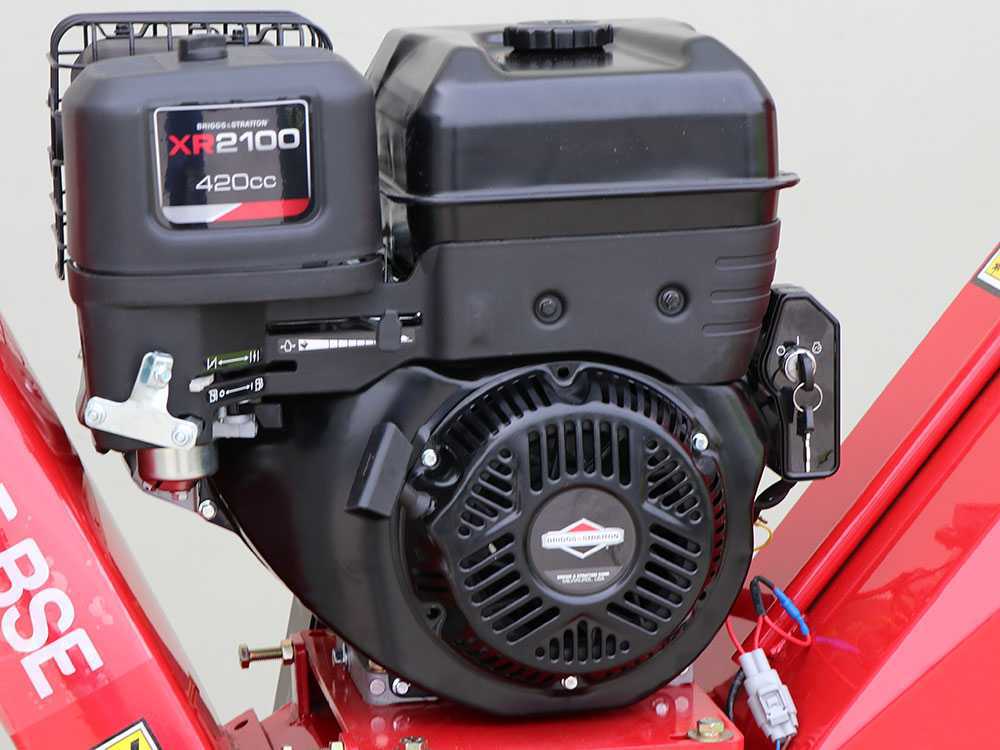 GeoTech-Pro BMS155 BSE - Biotrituratore semovente a cingoli su motocarriola GeoPorter 330E BS - Motore B&S XR2100