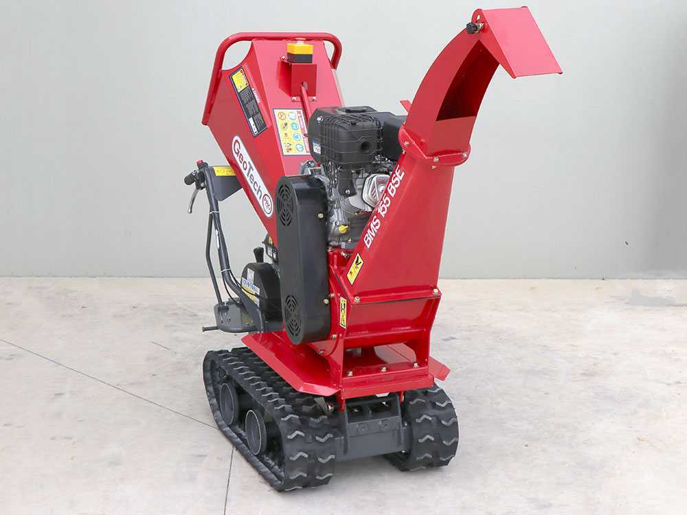 GeoTech-Pro BMS155 BSE - Biotrituratore semovente a cingoli su motocarriola GeoPorter 330E BS - Motore B&S XR2100