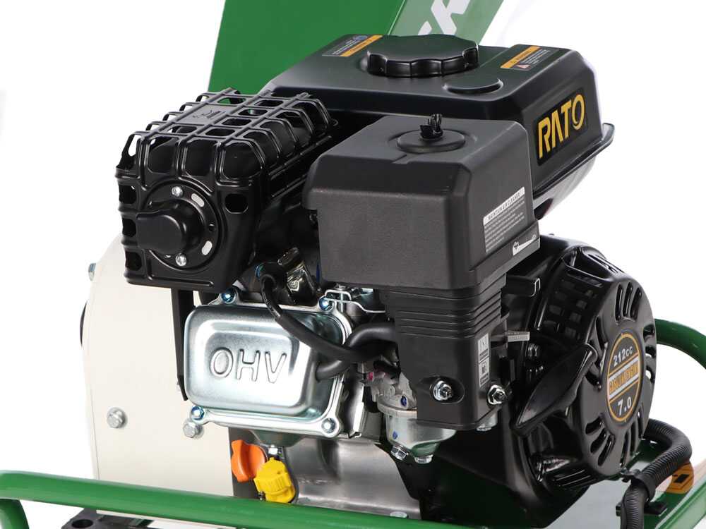 GreenBay GB-WRC 55 RB - Biotrituratore a scoppio - Motore a benzina RATO R210-A da 7 HP