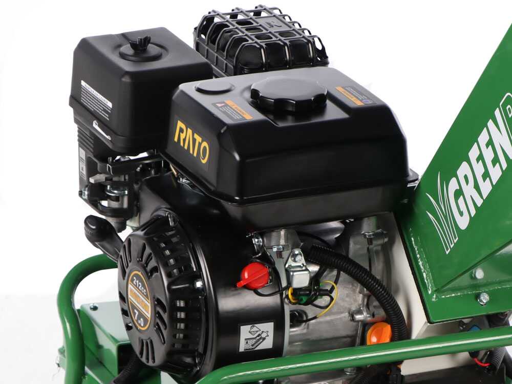 GreenBay GB-WRC 55 RB - Biotrituratore a scoppio - Motore a benzina RATO R210-A da 7 HP
