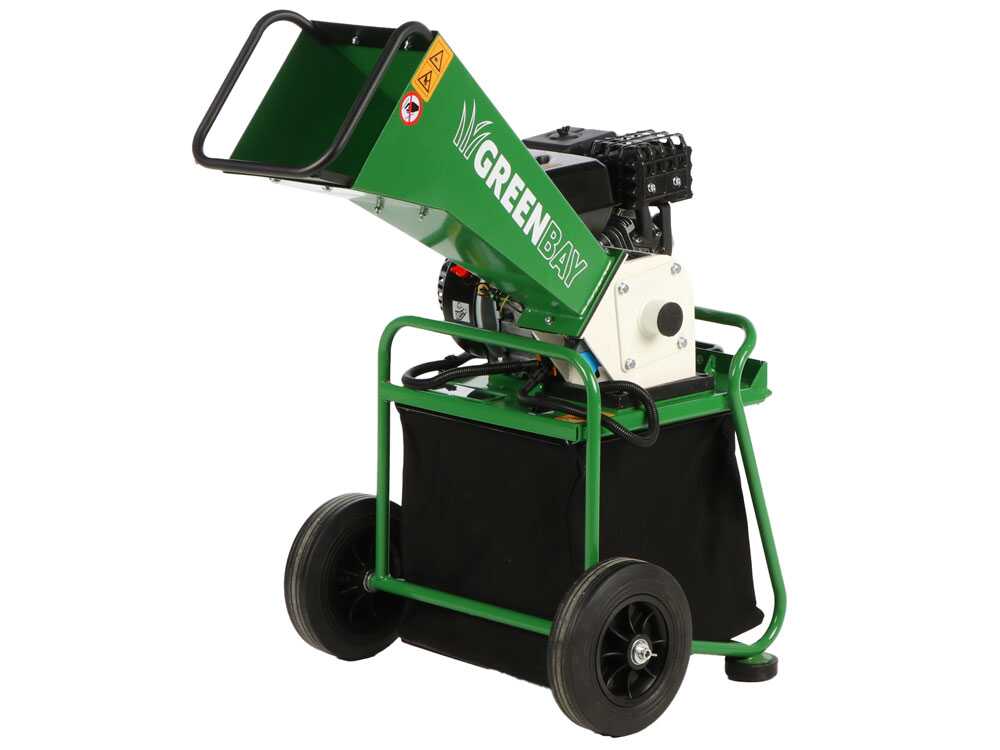 GreenBay GB-WRC 55 RB - Biotrituratore a scoppio - Motore a benzina RATO R210-A da 7 HP
