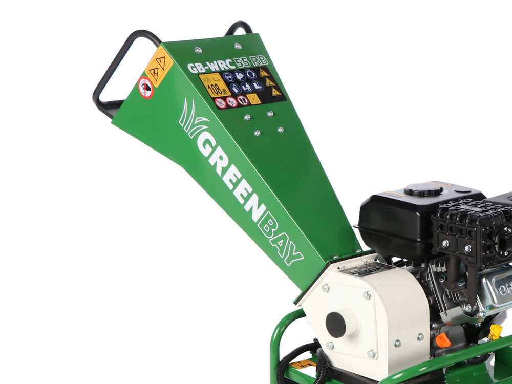 GreenBay GB-WRC 55 RB - Biotrituratore a scoppio - Motore a benzina RATO R210-A da 7 HP
