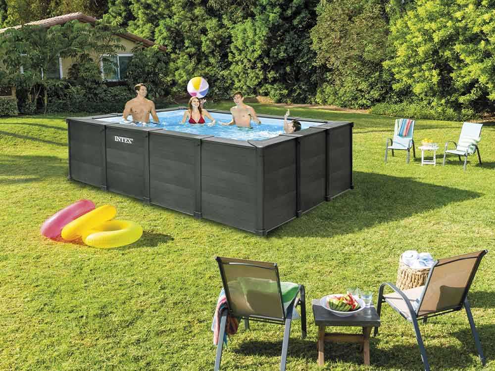 Intex Graphite Grey Panel 26396NP - Piscina fuori terra
