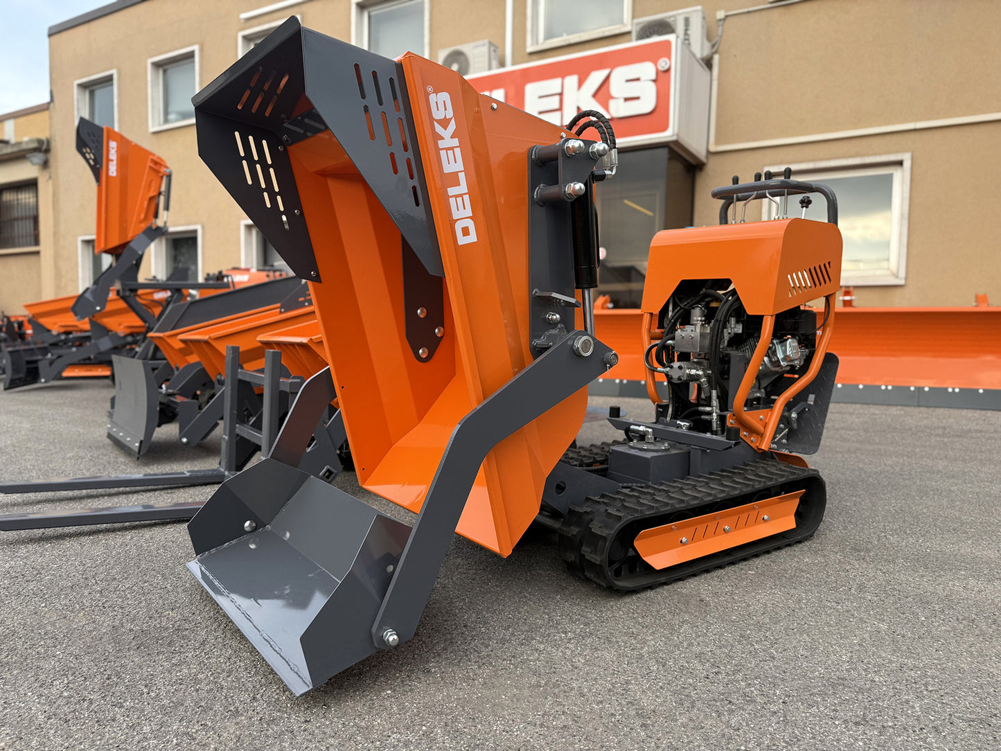Mini Dumper cingolato idrostatico, motore Briggs&Stratton, E-start