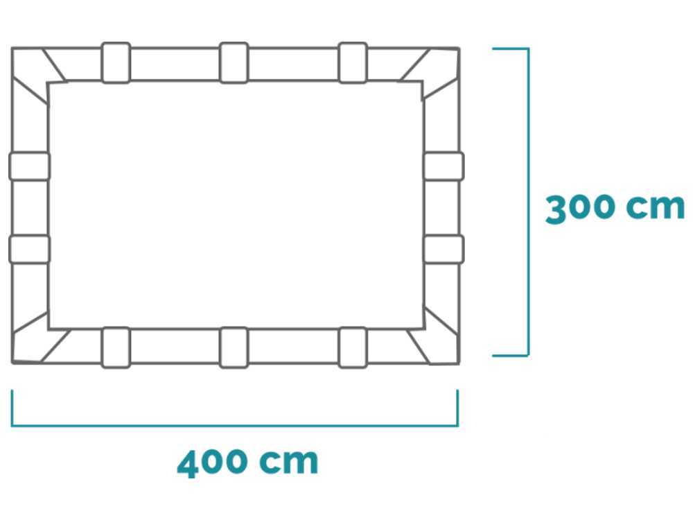 Piscina Graphite 600x300x124 cm Grigio Grafite Intex